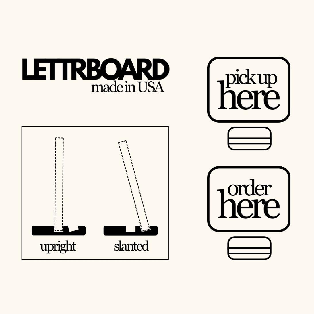 Order/pick-up Counter Signs – Display Set - Etsy