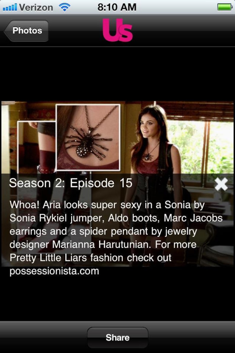 Silver version of my Spider Pendant As seen on Lucy Hale Pretty Little Liars Multi SC Silver plated Spider LG Pendant Necklace 6203PN image 2