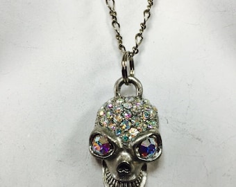 Crystal  skull pendant