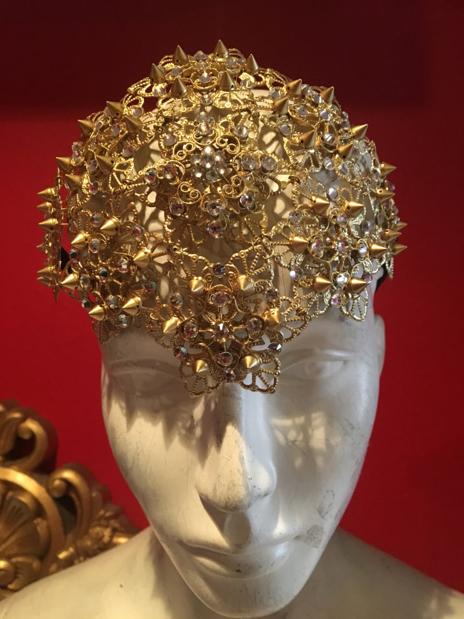 Mask - Gold Spiked Eye Mask main image 0