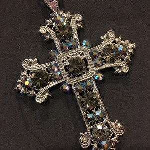 Gothic Renaissance Silver Cross Pendant Necklace 5201xn - Etsy
