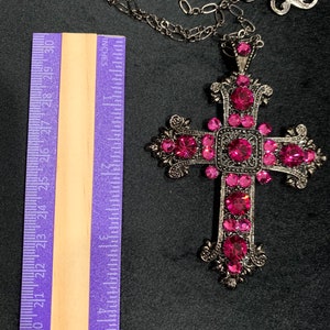 Fuchsia Pink Renaisance Cross - Etsy