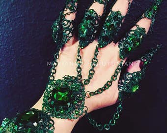 Emerald goddess glove