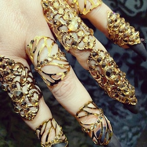 Gold set of stackable rings