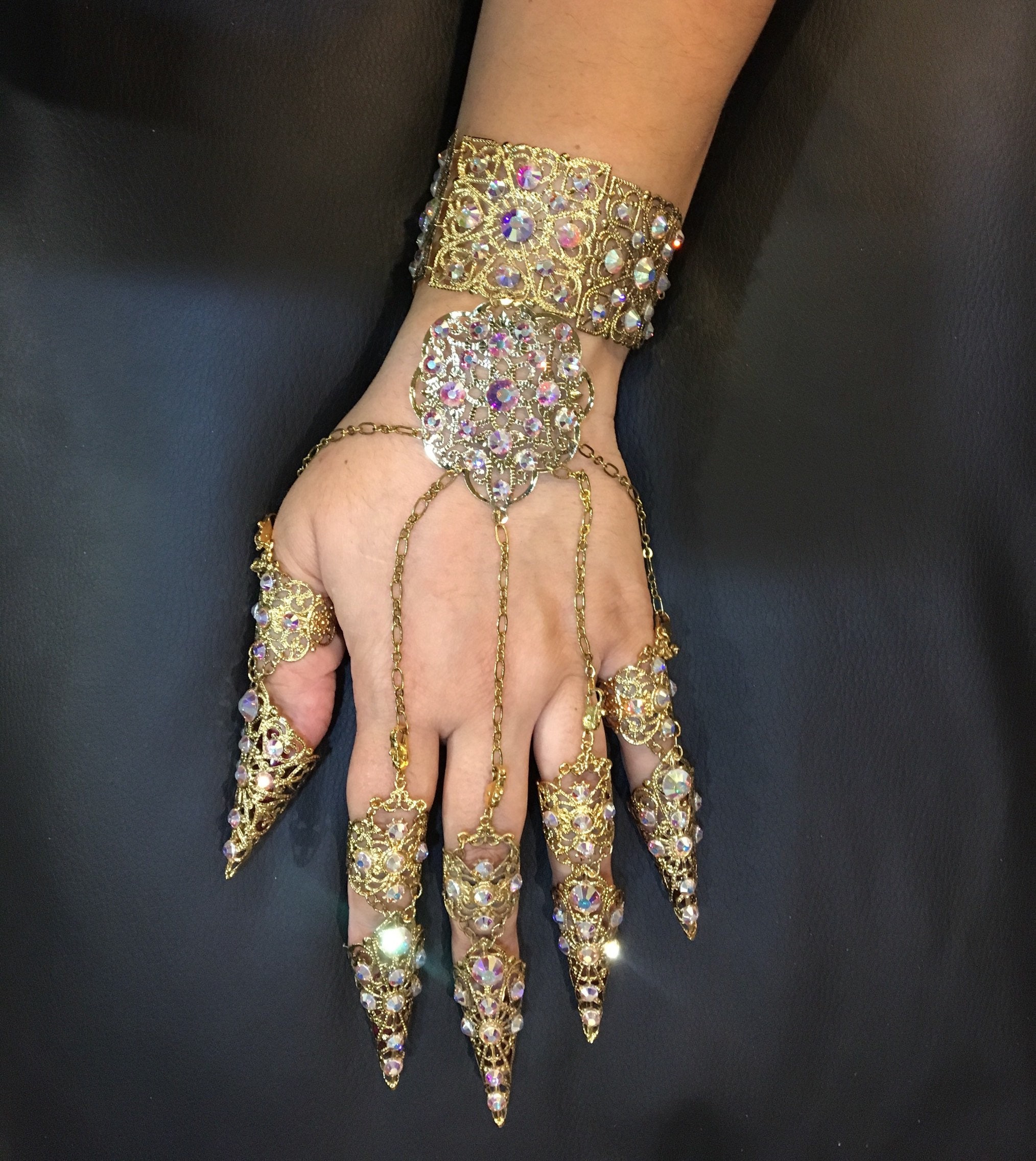 Gold Finger Glove - Etsy