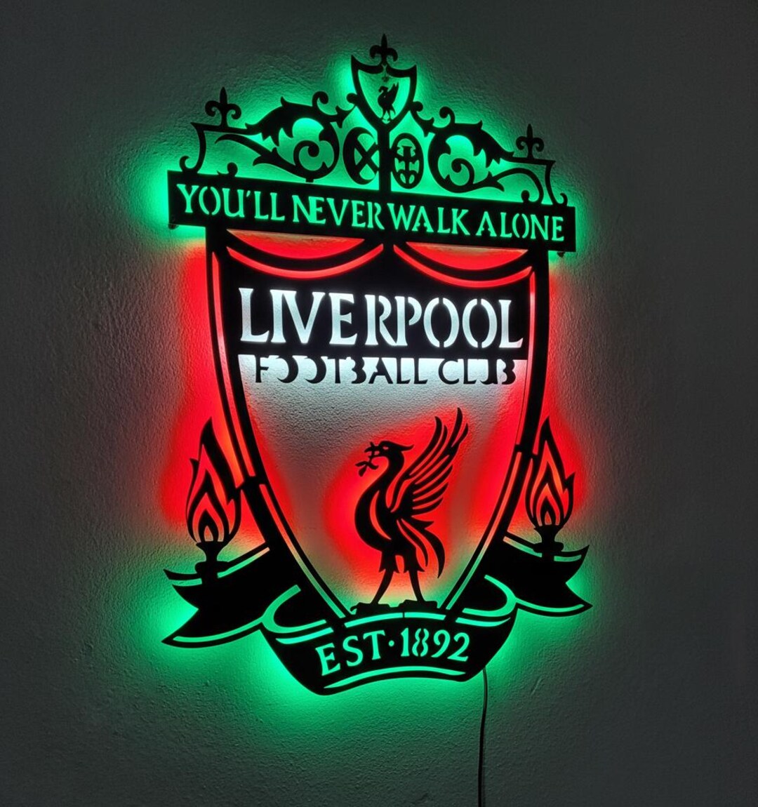 Liverpool Led Sign Liverpool FC LED Wall Art - Unique YNWA Team Logo Art Decor for ...