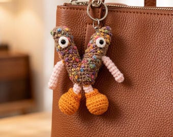 Colgante de muñeca con la letra mayúscula "V" tejida a mano, decoración creativa con letras, colgante para mochila, Día del Padre. Fiesta de bodas.