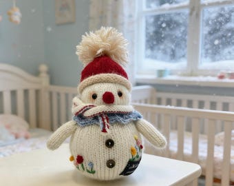 Hand-knitted snowman figurines, Creative table decorations, holiday gifts, party-themed souvenirs, Father's Day gifts. Wedding party
