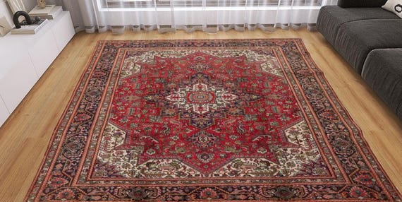 Vintage Perfect Rug Oriental Persian Pattern Rug Area Rug Large Rug  Persian Rug - Runner Rug - Antique Decor Rug - Turkish Unique Aged Rug