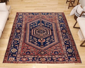 Vintage Rug - Area Rug Large Rug - Boho Rustic Persiani Rug - Runner Rug - Antique Decor Rug - Turkish Pastel Rug - Aged Rug Kilim Rug
