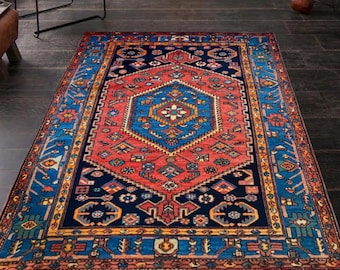 Vintage Rug - Area Rug Large Rug - Boho Rustic Persian Rug - Runner Rug - Antique Decor Rug - Turkish Vintage Rug - Aged Rug