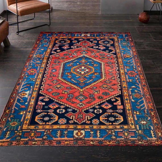Vintage Rug - Area Rug Large Rug - Boho Rustic Persian Rug - Runner Rug - Antique Decor Rug - Turkish Vintage Rug - Aged Rug