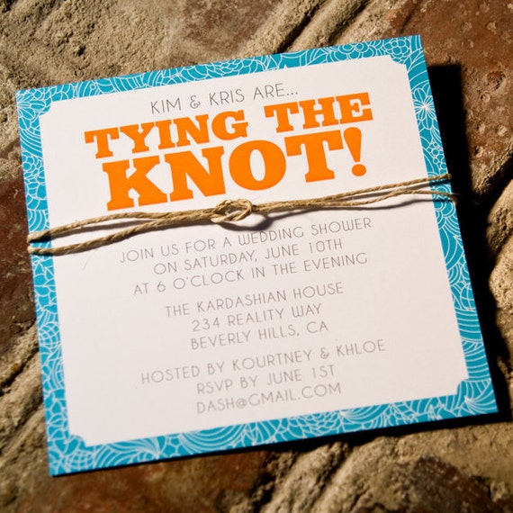 Items similar to Love Knot Wedding Shower Invitation Printable File on Etsy