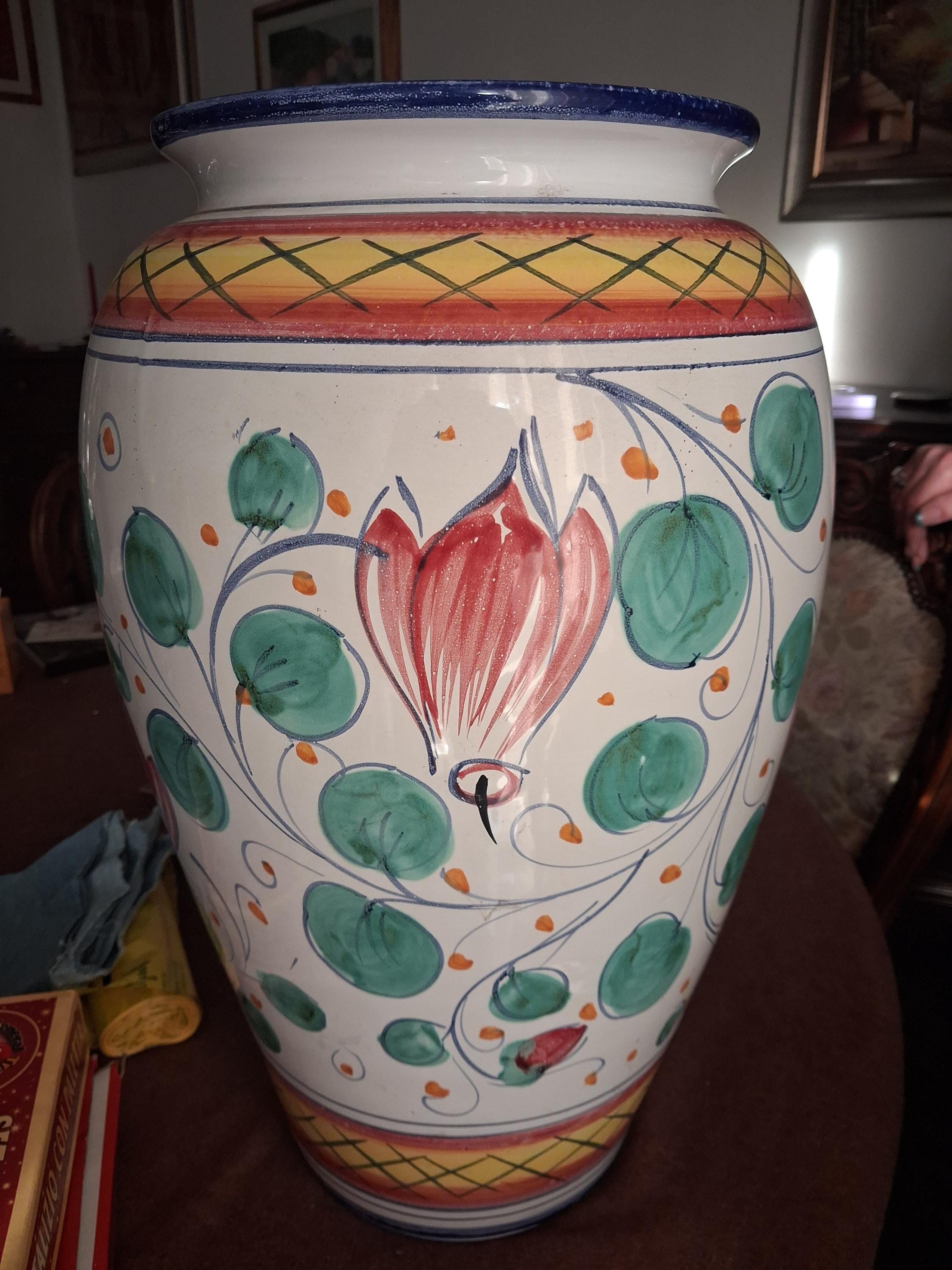 vaso portaombrelli vintage in metallo (1) - metallo