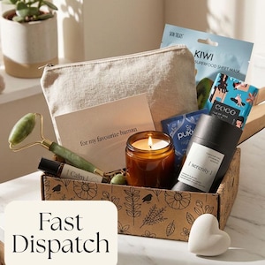 Coffret cadeau Thinking of You - Coffret avec bougie d'aromathérapie, rouleau de jade et plus