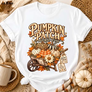 Immagine PNG di un campo di zucche, design di un carretto autunnale per i giorni di mercato