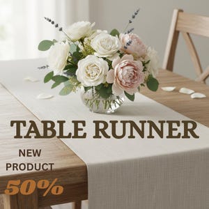 Table Runner Sewing Pattern: Kitchen Decor, Home Decor, Illustrated Instruction, Instant Download