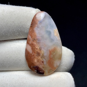 Naturlig Aquaprase Cabochon - 27.3x16x4.8 MM 16.69 Cts - Vacker jordig sten för smycken