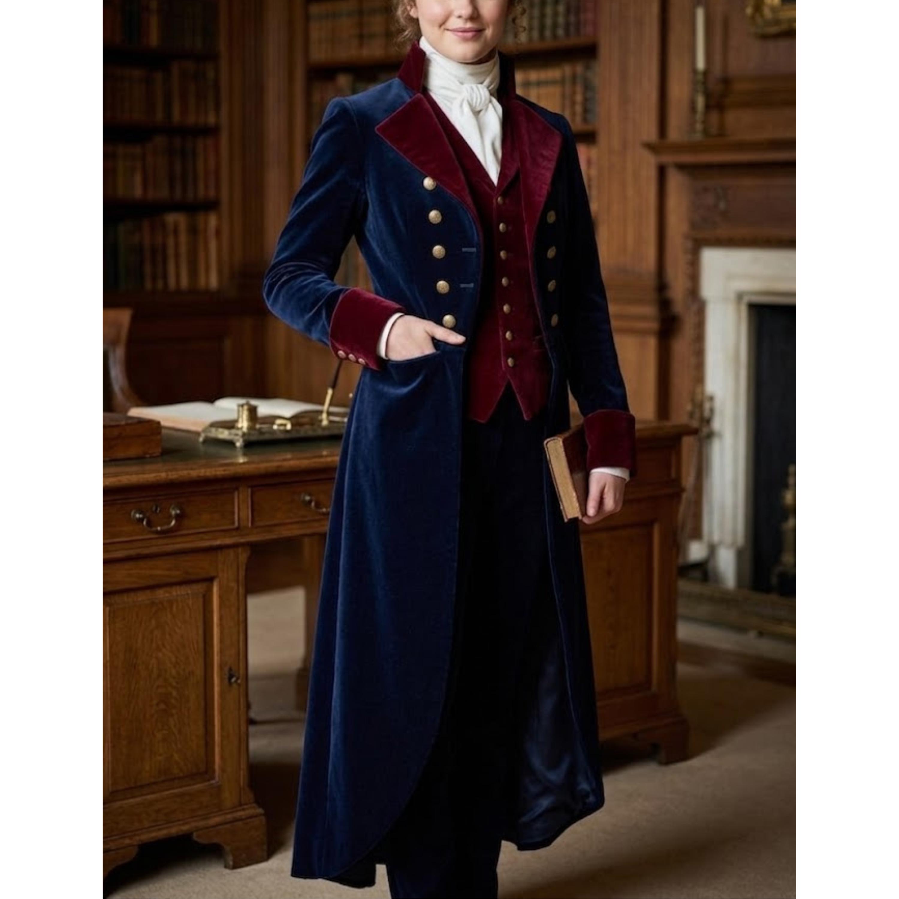blue snowflake wedding dress Sapphire Blue Velvet Double Breasted Smoking Jacket  Favourbrook