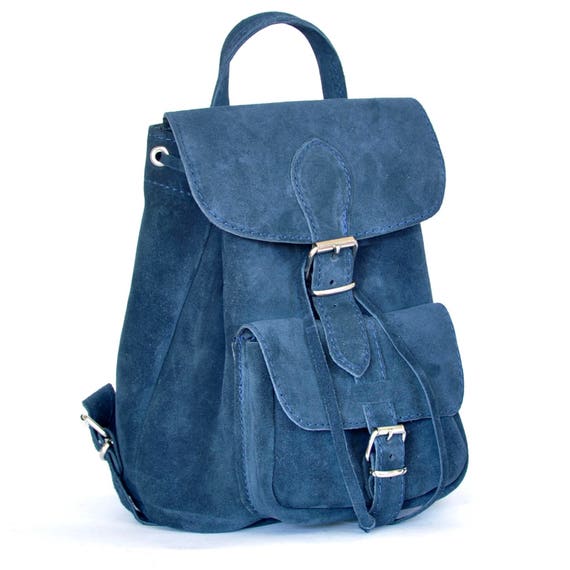small suede backpack