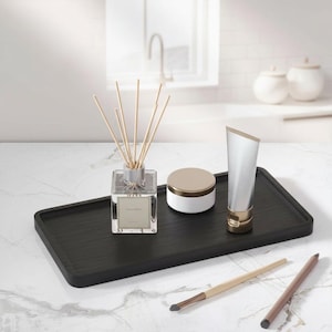 Bamboo Serving Tray – Minimalist Coffee Table Decor, Small Charcuterie Board
