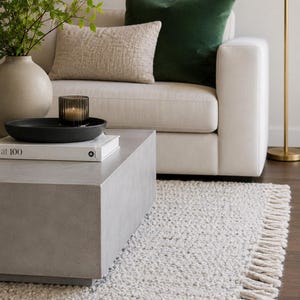 Padrão de tapete de crochê, padrão de tapete de crochê com franjas estilo casa de campo, tapete de crochê hygge para decoração, tapete de crochê aconchegante com tutoriais em vídeo