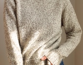 Mock Neck Easy Sweater Knitting Pattern, Women Raglan Pullover Top Down, Funnel Neck Seamless Top-Down Knit Jumper Sweater, Video Tutorials