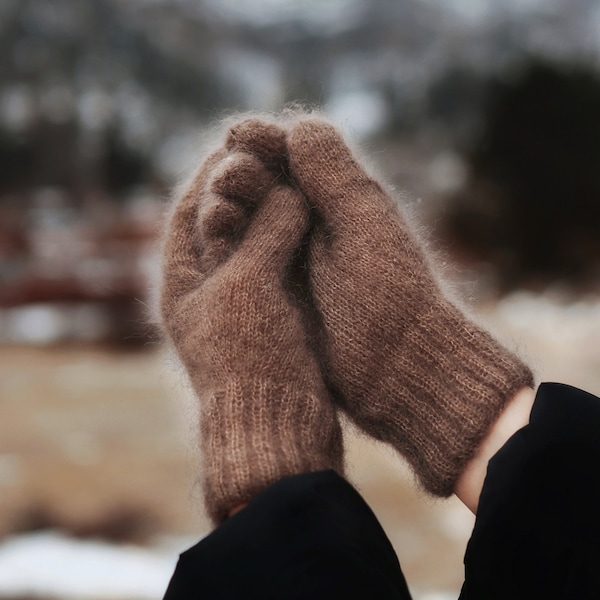 PATRON DE TRICOT ⨯ Modèle de tricot de gants moelleux, modèle de tricot de gants pour femmes ⨯ Modèle de tricot de gants d'hiver confortables, modèle de tricot de gants