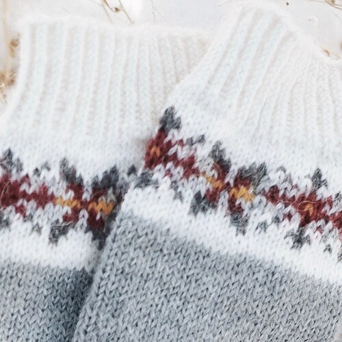Wool Fair Isle Socks