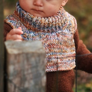 KNITTING PATTERN ⨯ Knit Dickey Neckwarmer For Toddlers ⨯ Knitted Turtleneck Dickey Knit Pattern, Childs Knitting Pattern Neckwarmer Dickie