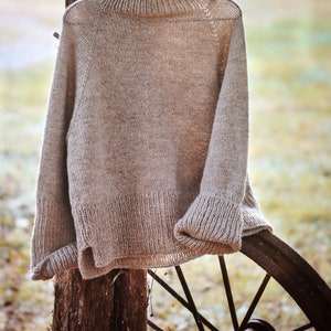 KNITTING PATTERN ⨯ Easy Sweater Knitting Pattern, Chunky Pullover Knitting Pattern ⨯ Easy Jumper Knit Pattern, Knit Sweater Pattern