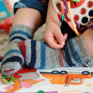 KNITTING PATTERN ⨯ Baby Socks Knitting Pattern, Toddler Kids Socks Knit Pattern, Boot Socks Knit Pattern ⨯ Easy Socks Knitting Pattern