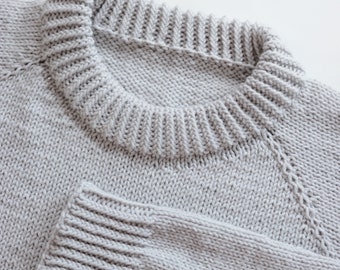 STRICKMUSTER ⨯ Raglan Pullover Strickmuster, Basic Pullover Strickmuster ⨯ Einfache Pullover Strickmuster, Pullover Strickmuster