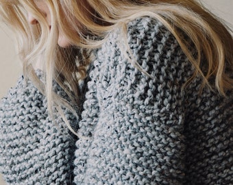 KNITTING PATTERN Chunky Knit Sweater 