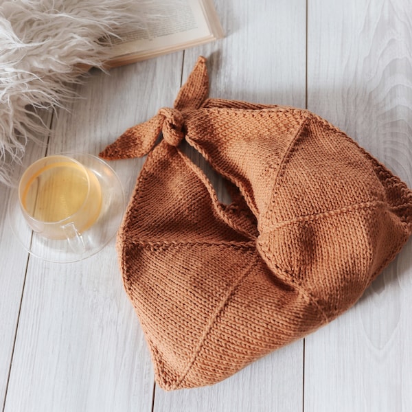 KNITTING PATTERN ⨯ Bento Bag Knitting Pattern, Purse Bag Knit Pattern ⨯ Knit Purse Pattern, Knit Tote Bag Pattern ⨯ Tote Bag Knit Pattern
