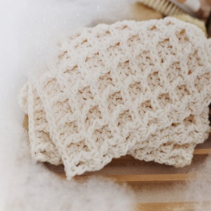 CROCHET PATTERN ⨯ Beginner Crochet Pattern, Farmhouse Wash Cloth Crochet Pattern, Easy Crochet Pattern ⨯ Décor Crochet Pattern, Easy Crochet