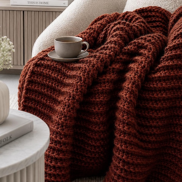 Gehäkelte Rippendecke Muster, Anfänger Decke Häkelanleitung, Hygge Wohnkultur Decke Häkelanleitung, Einfache Häkeldecke, Videos
