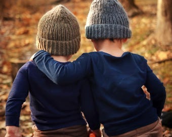 Toddler Beanie Knitting Pattern, Easy Knit Child Hat, Child Ribbed Beanie Ages 1-4, Easy Watch Cap Knitting Pattern, With Video Tutorials