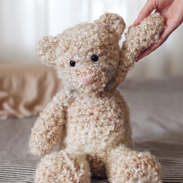 CROCHET PATTERN ⨯ Classic Teddy Bear Crochet Amigurumi, Easy Teddy Bear Crochet Pattern ⨯ Crochet Teddy Bear Amigurumi Crochet Pattern