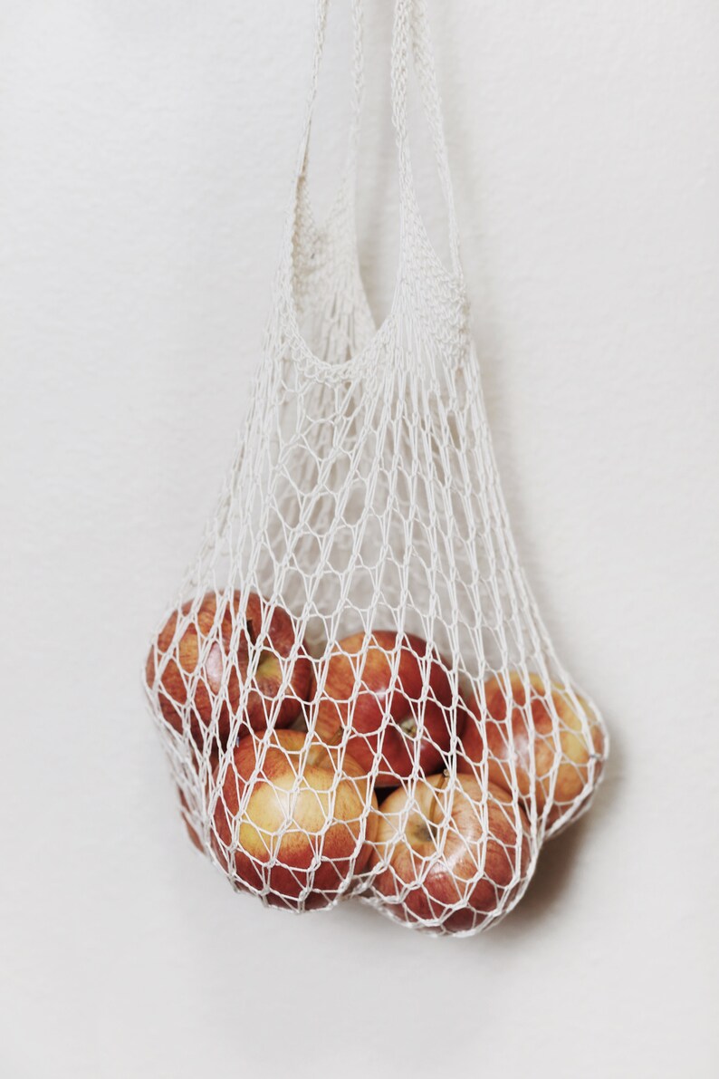 KNITTING PATTERN Net Produce Bag Knit Pattern Mesh Market Etsy