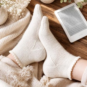Frilly Socks Knitting Pattern, Ruffle Edge Knit Socks Pattern, Cottagecore Socks Knit Pattern, Vintage-Inspired Easy Knit Socks, Videos