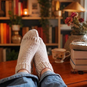 Easy Ankle Socks Knitting Pattern, Beginner Knit Socks Pattern, Womens Worsted-Weight Boot Socks Knitting Pattern, Crew Socks, Videos