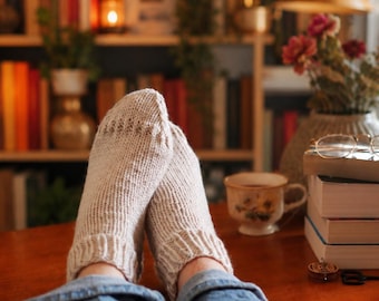 Easy Ankle Socks Knitting Pattern, Beginner Knit Socks Pattern, Womens Worsted-Weight Boot Socks Knitting Pattern, Crew Socks, Videos