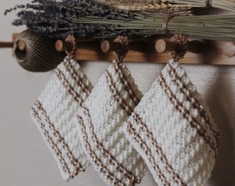 KNITTING PATTERN ⨯ Farmhouse Coaster Knitting Pattern ⨯ Easy Knitting Pattern, Décor Knit Pattern, Beginner Knitting Pattern, Knit Pattern