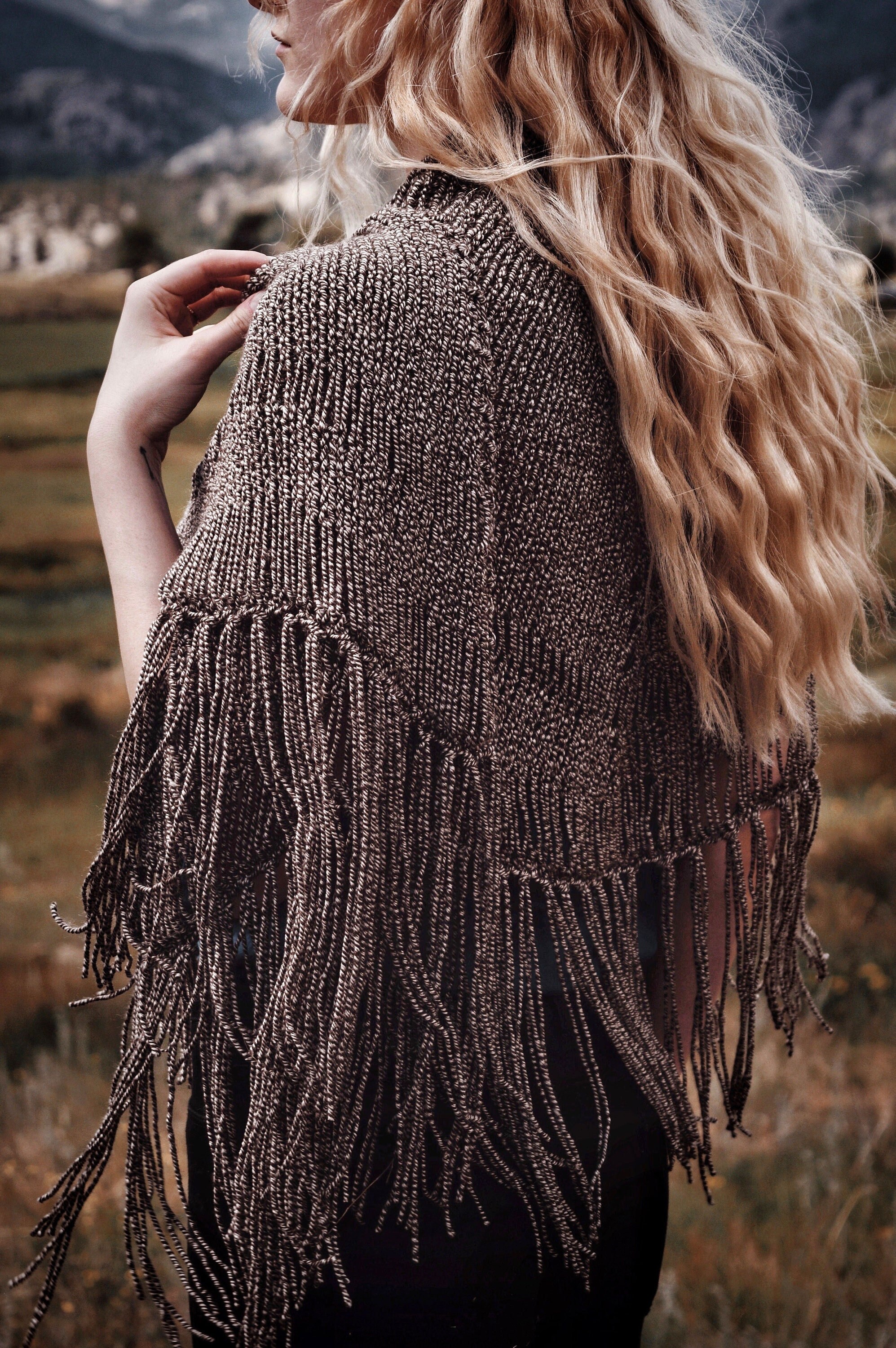 KNITTING PATTERN ⨯ Tassels Scarf Knitting Pattern, Easy