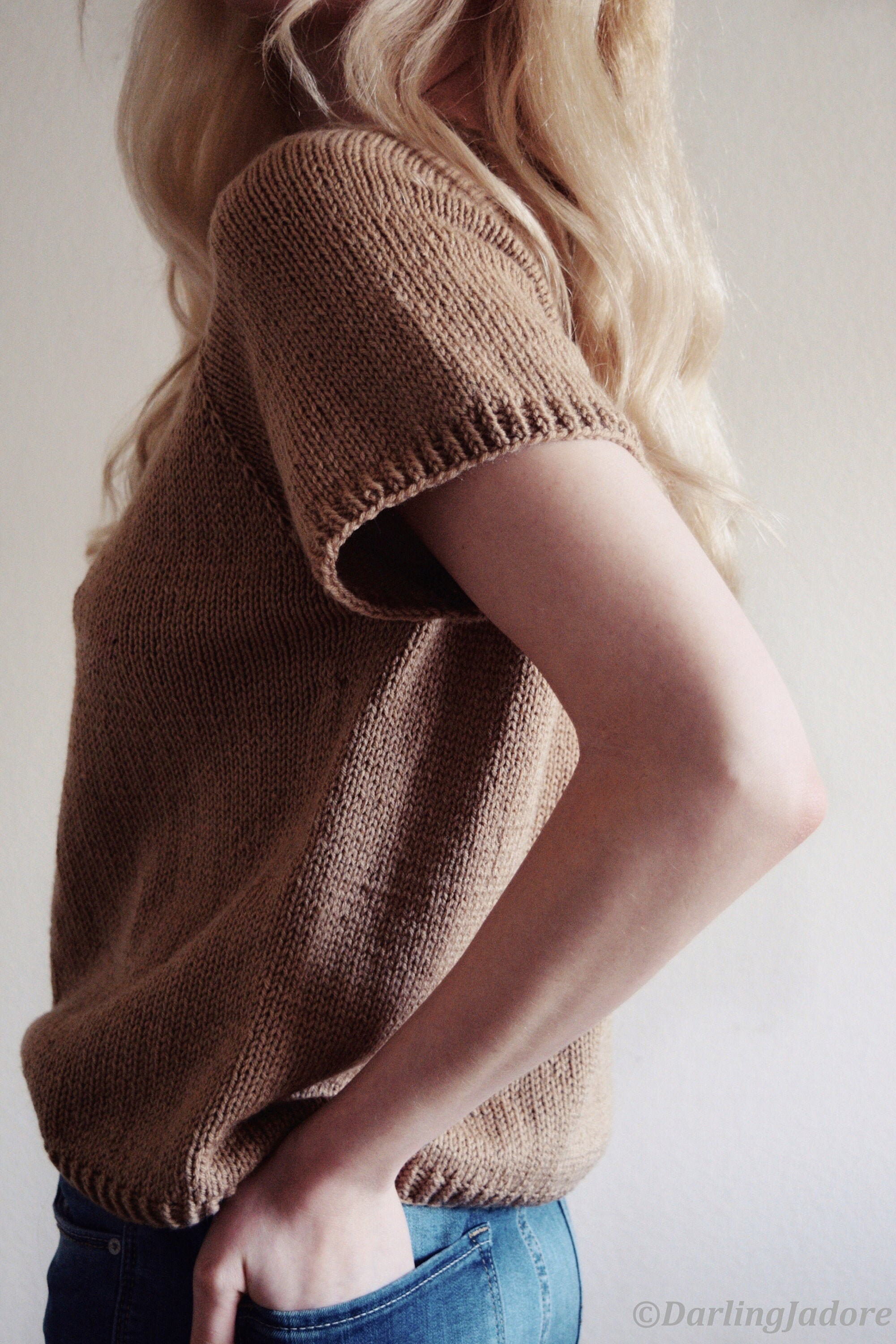 KNITTING PATTERN ⨯ Classic Shirt Sweater Knitting Pattern, Tee T-Shir…