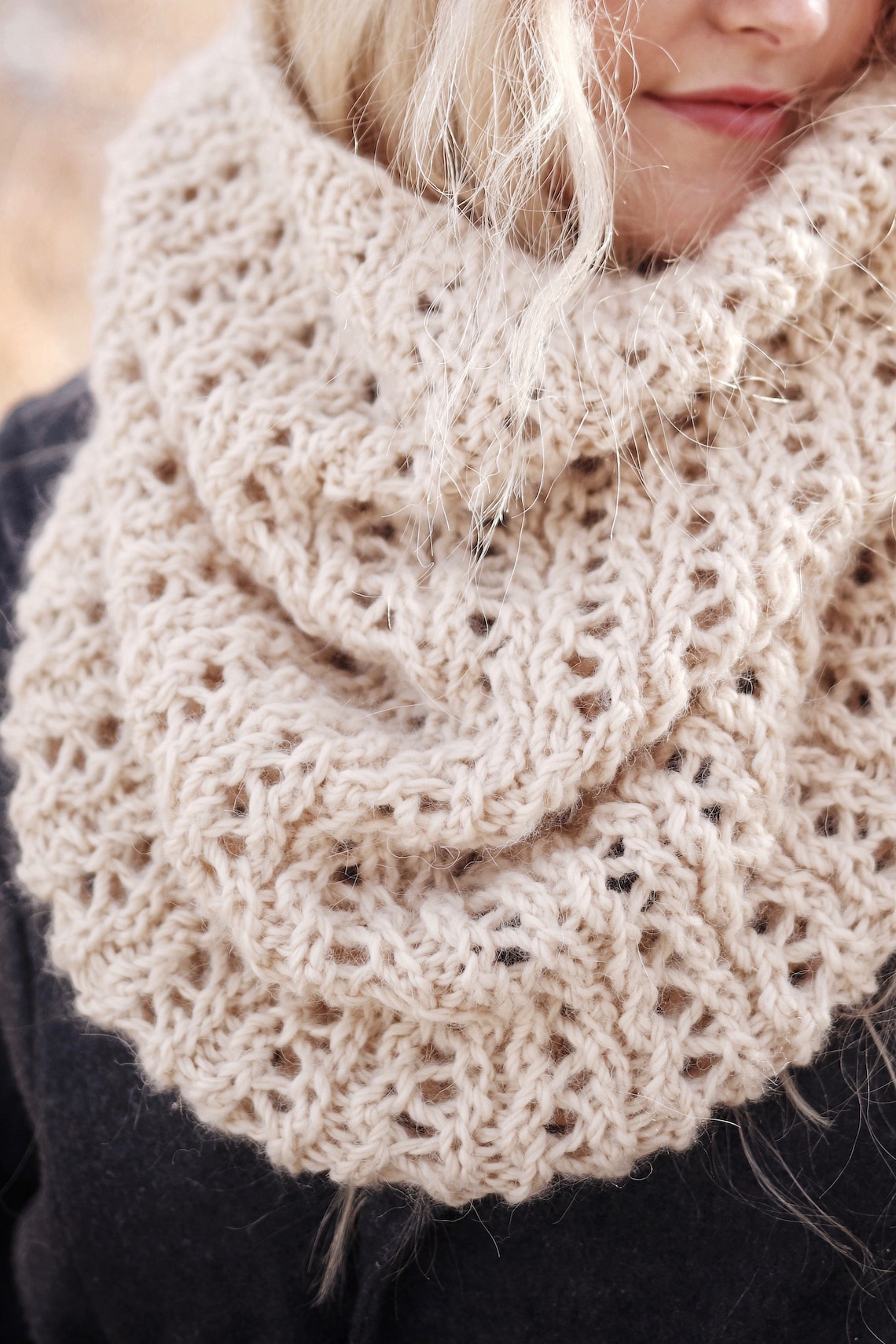 KNITTING PATTERN Cowl Scarf Knit Pattern Cowl Knitting | Etsy