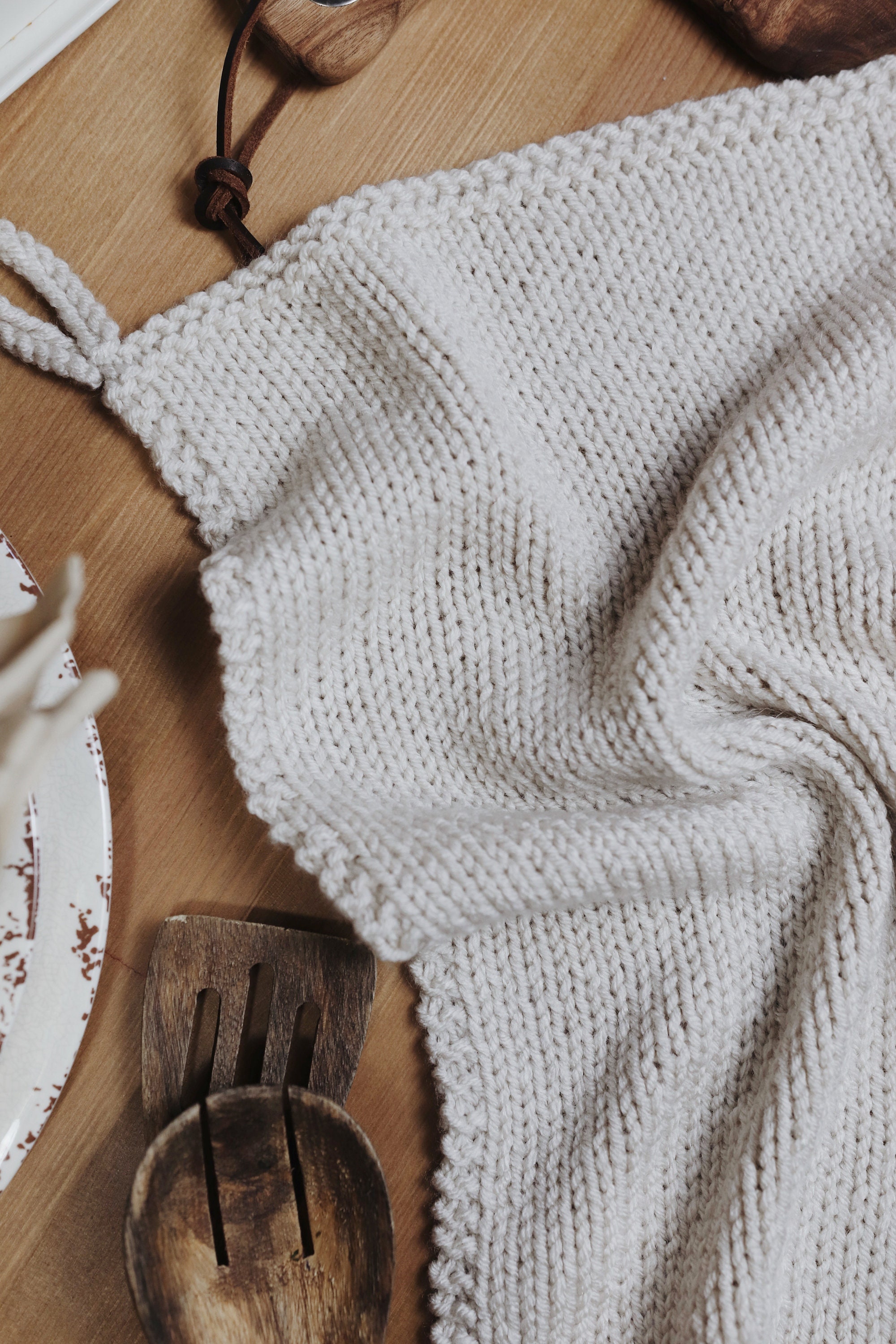 KNITTING PATTERN Pretty Tea Towel Knit Pattern Decor Hand Etsy