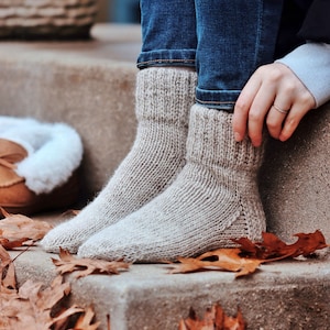 KNITTING PATTERN Cozy Socks Knitting Pattern Worsted Socks Knit Pattern, Double-Knit Socks Pattern Easy Knit Socks Pattern, Cozy Socks image 4