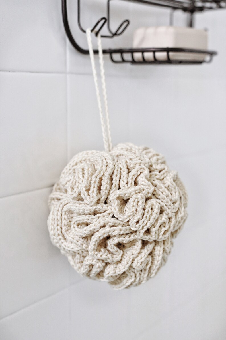 CROCHET PATTERN Loofah Crochet Pattern, Bath Sponge DIY Crochet Pattern Eco-Friendly Loofah Crochet Pattern, Spa Bath Crochet Patterns image 6